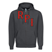 Smoke Rpi Engineers Hockey Zipper Hoodie - linhVisuals