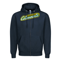 Navy Vermont Catamounts Athletics Wordmark Zipper Hoodie - linhVisuals