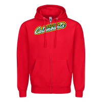 Red Vermont Catamounts Athletics Wordmark Zipper Hoodie - linhVisuals