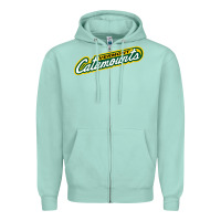 Seafoam Vermont Catamounts Athletics Wordmark Zipper Hoodie - linhVisuals