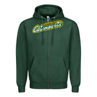 Sports Green Vermont Catamounts Athletics Wordmark Zipper Hoodie - linhVisuals