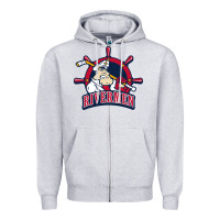 Heather Grey peoria rivermen Zipper Hoodie - linhVisuals