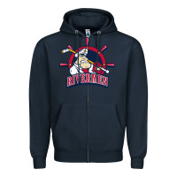 Navy peoria rivermen Zipper Hoodie - linhVisuals