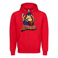 Red peoria rivermen Zipper Hoodie - linhVisuals