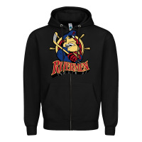 Black peoria rivermen Zipper Hoodie - linhVisuals