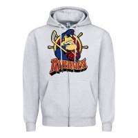 Heather Grey peoria rivermen Zipper Hoodie - linhVisuals