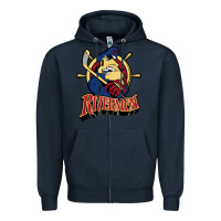 Navy peoria rivermen Zipper Hoodie - linhVisuals
