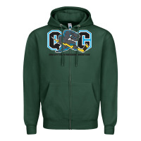 Sports Green quad city storm Zipper Hoodie - linhVisuals