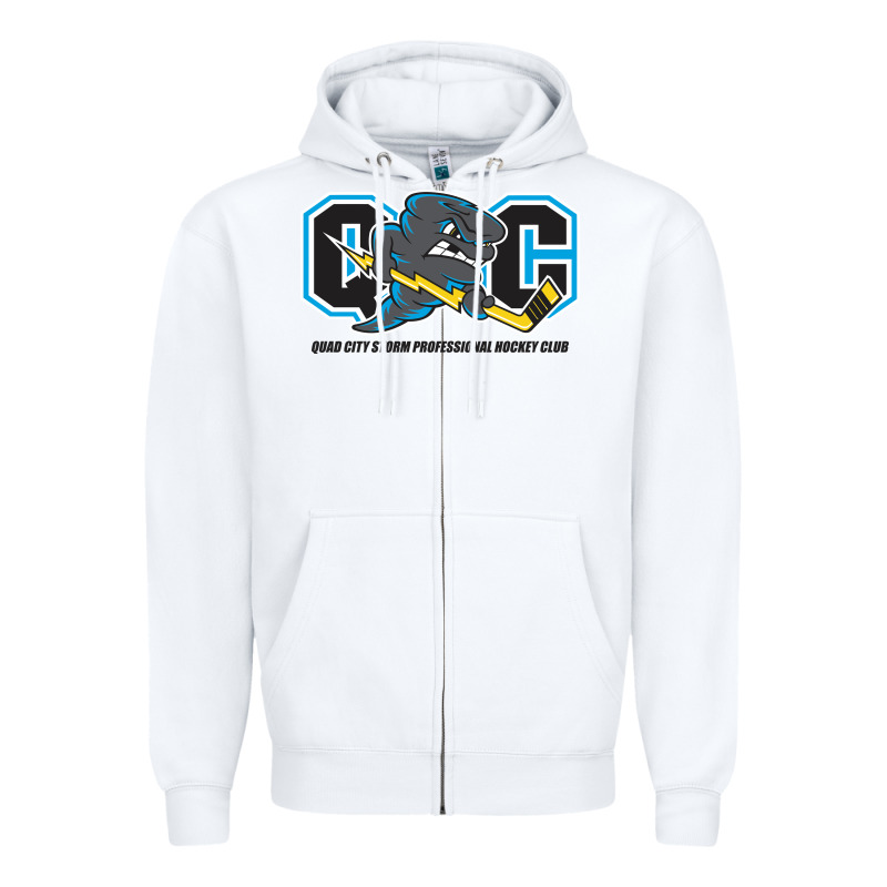 Quad City Storm Zipper Hoodie by linhVisuals | Teevron