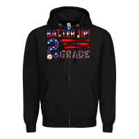 Black batter up 2nd grade Zipper Hoodie - JahusDesignShop