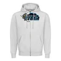 Dove Grey quad city storm Zipper Hoodie - linhVisuals