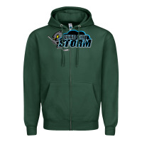 Sports Green quad city storm Zipper Hoodie - linhVisuals