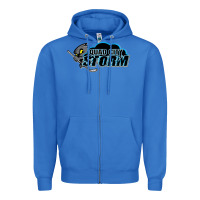 True Royal quad city storm Zipper Hoodie - linhVisuals
