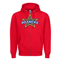 Red roanoke rail yard dawgs Zipper Hoodie - linhVisuals