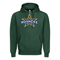 Sports Green roanoke rail yard dawgs Zipper Hoodie - linhVisuals