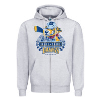 Heather Grey roanoke rail yard dawgs Zipper Hoodie - linhVisuals