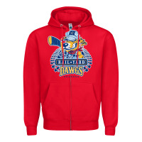 Red roanoke rail yard dawgs Zipper Hoodie - linhVisuals