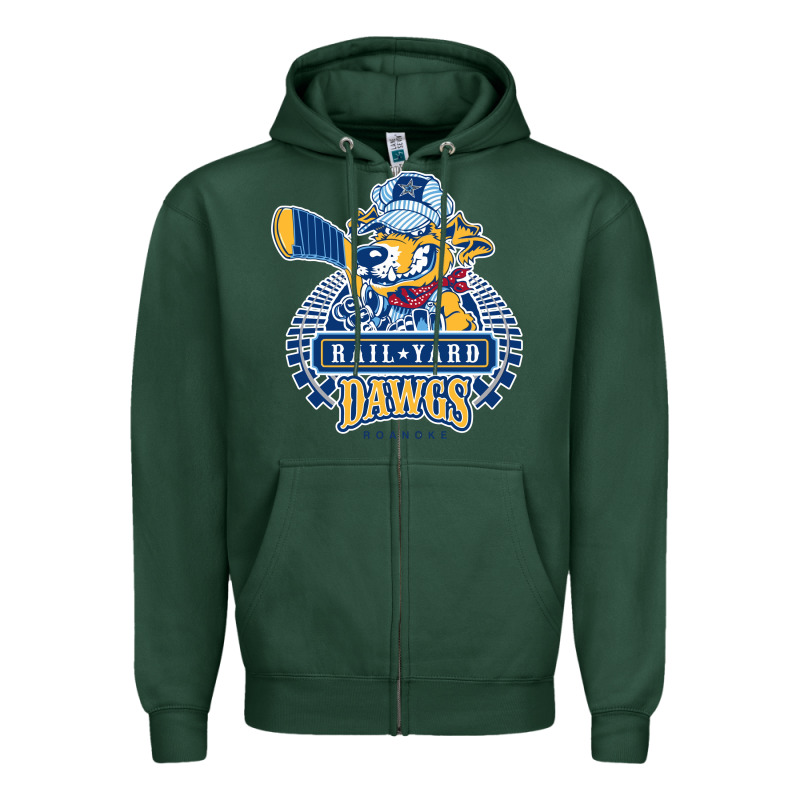 Roanoke Rail Yard Dawgs Zipper Hoodie by linhVisuals | Teevron