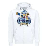 White roanoke rail yard dawgs Zipper Hoodie - linhVisuals