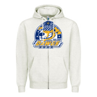 Oatmeal Heather roanoke rail yard dawgs Zipper Hoodie - linhVisuals