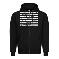 Black Everything is fine trust your government Zipper Hoodie - linhVisuals