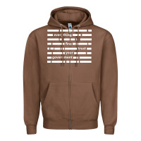 Chestnut Everything is fine trust your government Zipper Hoodie - linhVisuals