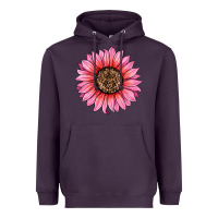 Plum valentines day sunflower Heavyweight Hoodie - RanaPortraitStore
