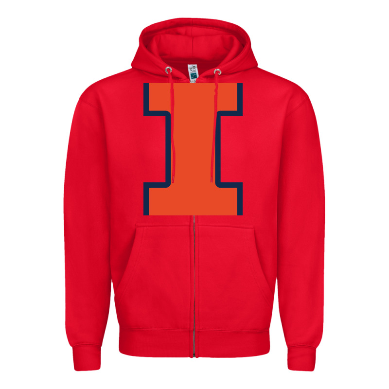 Illinois Fighting Illini, Merch Zipper Hoodie by linhVisuals | Teevron