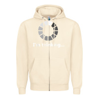 Sandshell funny programmer i'm thinking t shirt Zipper Hoodie - linhVisuals