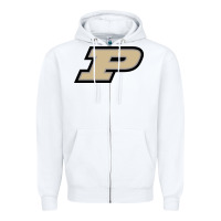 White Purdue Boilermakers, merch Zipper Hoodie - linhVisuals
