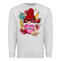Dove Grey valentines day teacher gnome Premium Sweatshirt - RanaPortraitStore