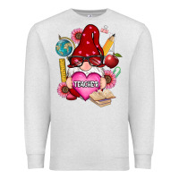 Oatmeal Heather valentines day teacher gnome Premium Sweatshirt - RanaPortraitStore