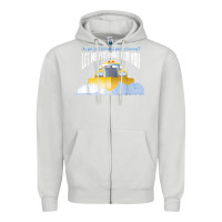 Dove Grey funny snow plow driver shirt   gift for snowplow drivers t shirt Zipper Hoodie - linhVisuals