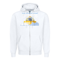 White funny snow plow driver shirt   gift for snowplow drivers t shirt Zipper Hoodie - linhVisuals