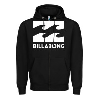 Black BILLABONG WAVE Zipper Hoodie - linhVisuals