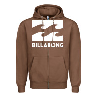 Chestnut BILLABONG WAVE Zipper Hoodie - linhVisuals