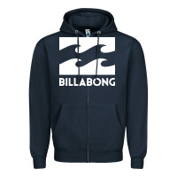 Navy BILLABONG WAVE Zipper Hoodie - linhVisuals