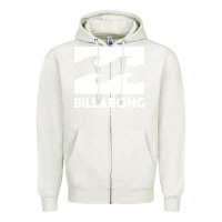 Oatmeal Heather BILLABONG WAVE Zipper Hoodie - linhVisuals