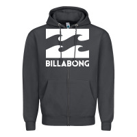 Smoke BILLABONG WAVE Zipper Hoodie - linhVisuals