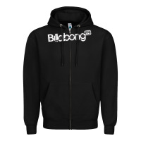 Black BILLABONG LIGHT Zipper Hoodie - linhVisuals