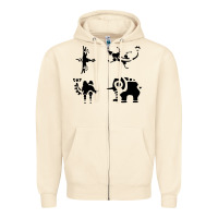 Sandshell divine beasts symbols Zipper Hoodie - linhVisuals