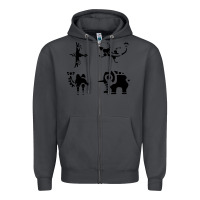 Smoke divine beasts symbols Zipper Hoodie - linhVisuals