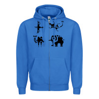 True Royal divine beasts symbols Zipper Hoodie - linhVisuals