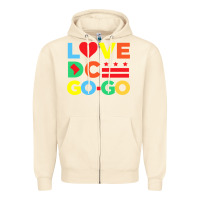 Sandshell #love dc go go Zipper Hoodie - linhVisuals