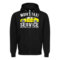 Black moms taxi service Zipper Hoodie - linhVisuals