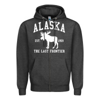 Charcoal Heather alaska Zipper Hoodie - linhVisuals