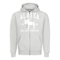 Dove Grey alaska Zipper Hoodie - linhVisuals