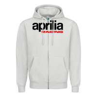 Dove Grey aprillian racing Zipper Hoodie - linhVisuals