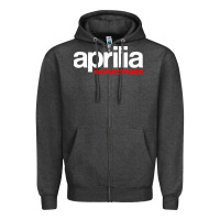 Charcoal Heather aprillian racing Zipper Hoodie - linhVisuals