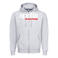 Heather Grey aprillian racing Zipper Hoodie - linhVisuals